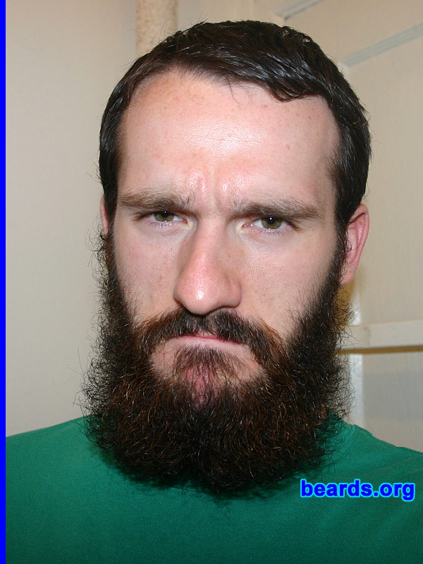 Joe
Bearded since: 2006.  I am a dedicated, permanent beard grower.

Comments:
I grew my beard because I did not like shaving and wanted to look older.

How do I feel about my beard?  Okay, but I wish it were fuller.
Keywords: full_beard