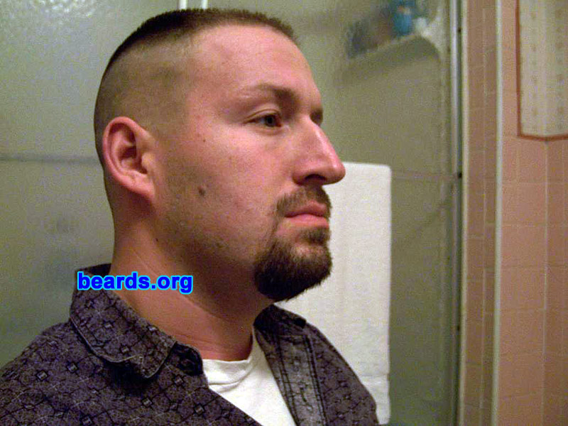 James
Bearded since: 2008.  I am an experimental beard grower.

Comments:
Why did I grow my beard?  I didn't, I grew a goatee.

How do I feel about my beard?  I like to believe that my goatee looks pretty good.
Keywords: goatee_mustache