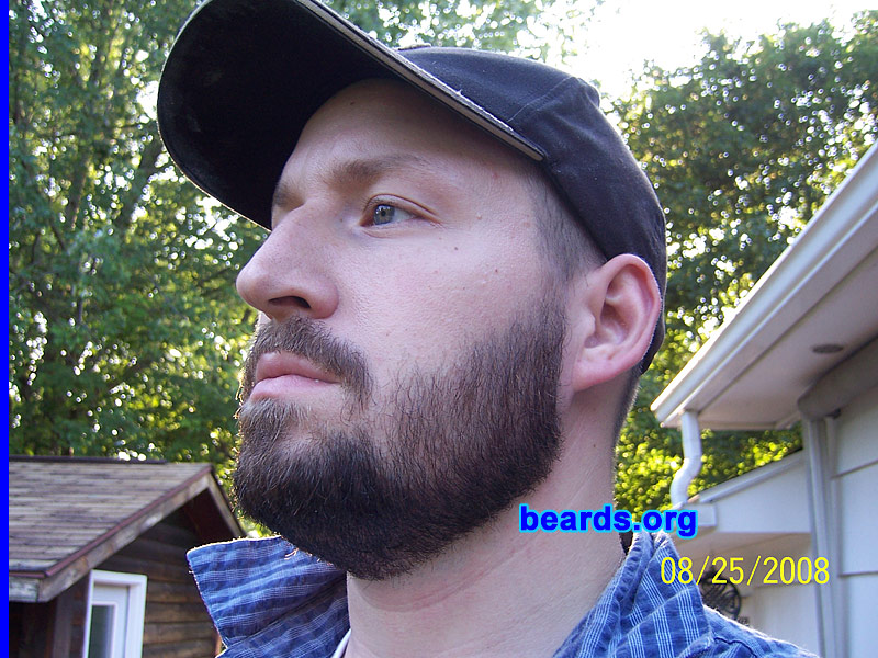 James
Bearded since: 2008.  I am an experimental beard grower.

Comments:
I've always wanted to grow a beard, but the type of work I'm in frowned on it.

How do I feel about my beard?  I really like it. It was hard to get used to but it's finally growing on me (literally ;o).
Keywords: full_beard