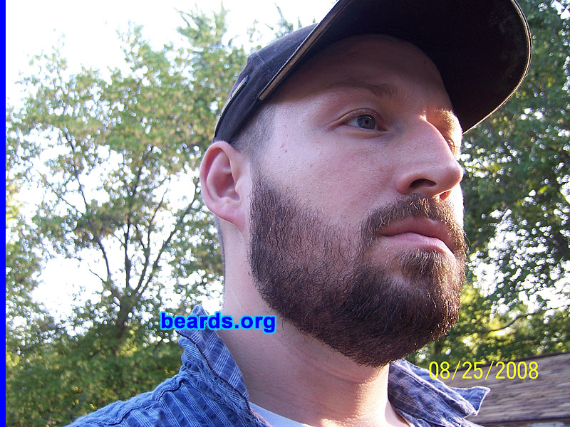 James
Bearded since: 2008.  I am an experimental beard grower.

Comments:
I've always wanted to grow a beard, but the type of work I'm in frowned on it.

How do I feel about my beard?  I really like it. It was hard to get used to but it's finally growing on me (literally ;o).
Keywords: full_beard