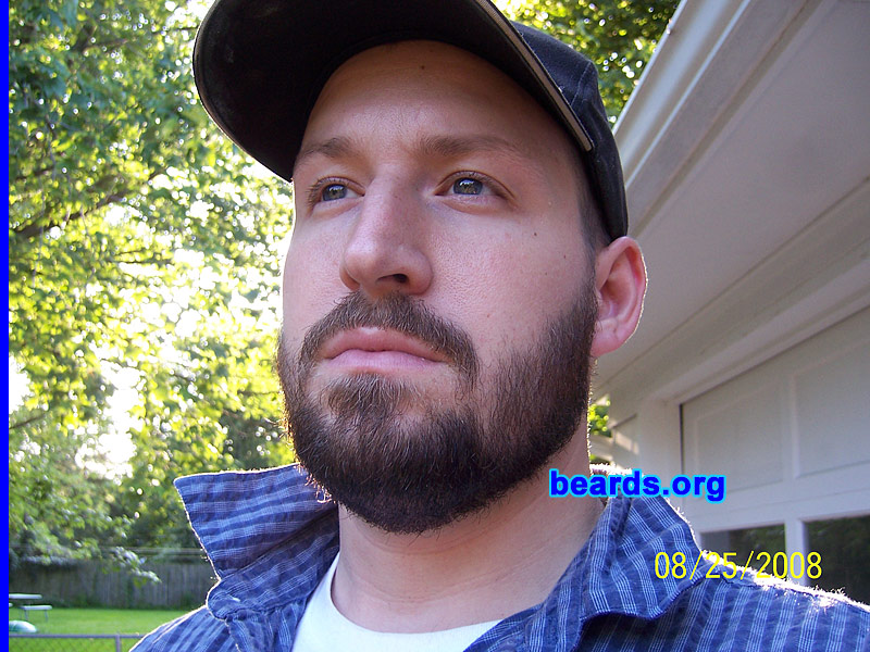 James
Bearded since: 2008. I am an experimental beard grower.

Comments:
I've always wanted to grow a beard, but the type of work I'm in frowned on it.

How do I feel about my beard? I really like it. It was hard to get used to but it's finally growing on me (literally ;o). 
Keywords: full_beard