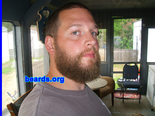 Jay
Bearded since: 1992.  I am a dedicated, permanent beard grower.

Comments:
My Dad always had a full beard when I was growing up.  I think that influenced me a bit. It also helps hide my chin, which is probably the main reason I grew one.

How do I feel about my beard? I like it a lot, though the wife's not too crazy about it. I wish it were thicker in spots. I'll never shave it off completely.
Keywords: full_beard