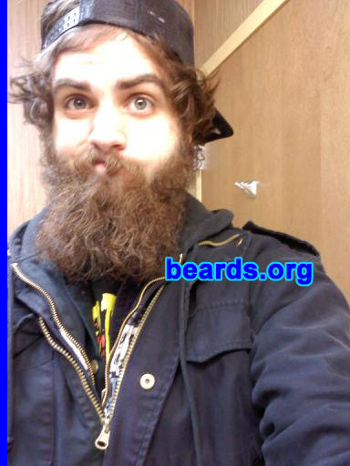 Justin
Bearded since: summer 2010. I am an experimental beard grower.

Comments:
I finally quit the job that made me cut it and I never stopped growing it!

How do I feel about my beard? I love it.  It provides great wind protection from the Buffalo, NY cold. It also is a hit with the LADIES. I will miss it when I shave it, but will be happy just to start again!
Keywords: full_beard