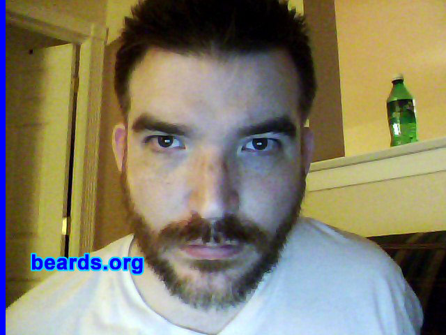 Johnathan
Bearded since: 2003.  I am a dedicated, permanent beard grower.

Comments:
I grew my beard because it makes me feel more manly.

How do I feel about my beard?  Not bad.  Wish it were fuller and thicker.
Keywords: full_beard