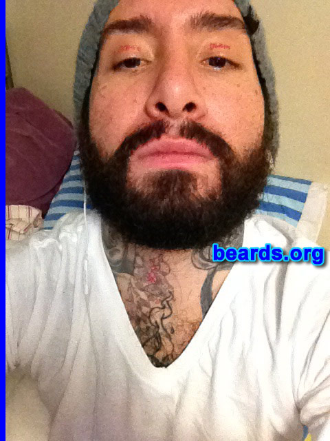 Jaime A.C.
Bearded since: 2008. I am an experimental beard grower.

Comments:
Why did I grow my beard? Accidentally.  Overworking and had no time to shave.  So I let it grow out and liked it.

How do I feel about my beard? I love it.
Keywords: full_beard