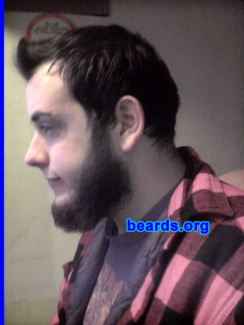 Luke K.
Bearded since: 2006.  I am a dedicated, permanent beard grower.

Comments:
I believe the bear is the most dangerous, fierce, respected monster of the animal kingdom.  So I'm more or less doing it for the bears.  They would want it this way and might I add that sometimes I hike in the Adirondacks and search for bears to wrestle with and there is no way a man can do that beardless.

How do I feel about my beard?  I feel a beard is a lot like a can of beans, it's better with age and tastes like maple syrup if you're lucky.
Keywords: chin_curtain