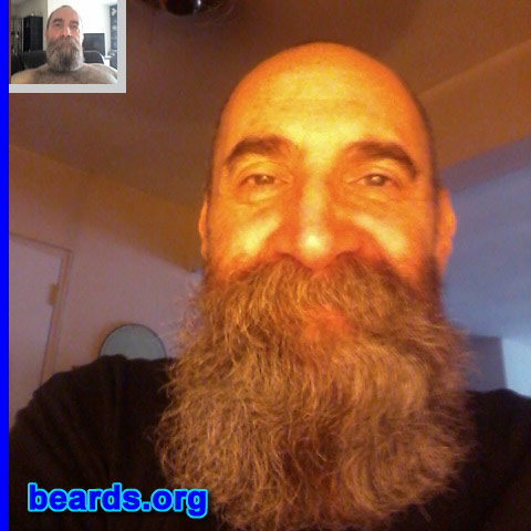 Les
Bearded since: 1975. I am a dedicated, permanent beard grower.

Comments:
Why did I grow my beard?  Started in 1975 and then shaved and grew and shaved. But have been dedicated for the last twelve years.

How do I feel about my beard? I love my beard. It grows in thick and soft and is great to the touch and I love trying new styles. I love when other people stroke it.
Keywords: full_beard