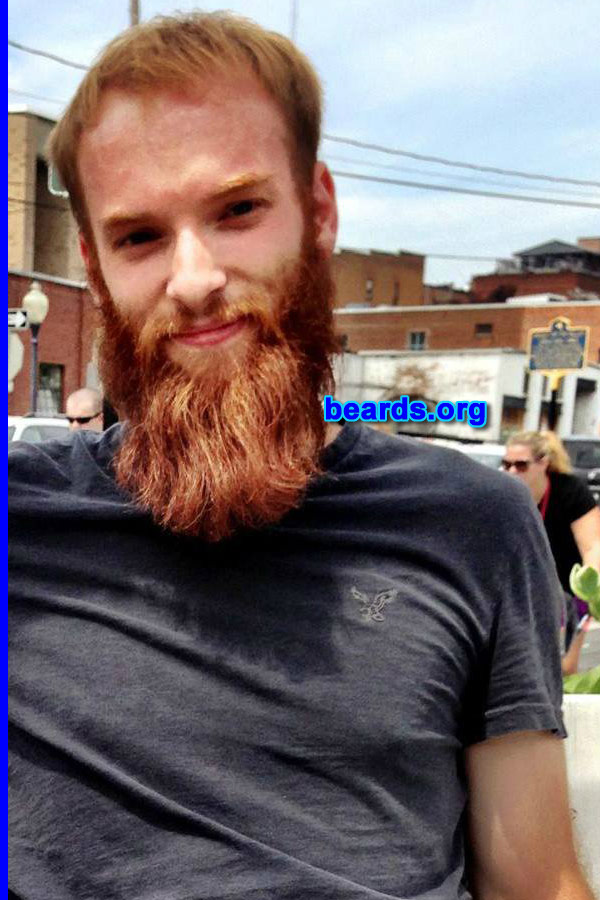 Matt P.
Bearded since: 2012. I am a dedicated, permanent beard grower.

Comments:
Why did I grow my beard? I started because my electric beard trimmer died and I didn't feel like buying another.

How do I feel about my beard? I love it. 
Keywords: full_beard