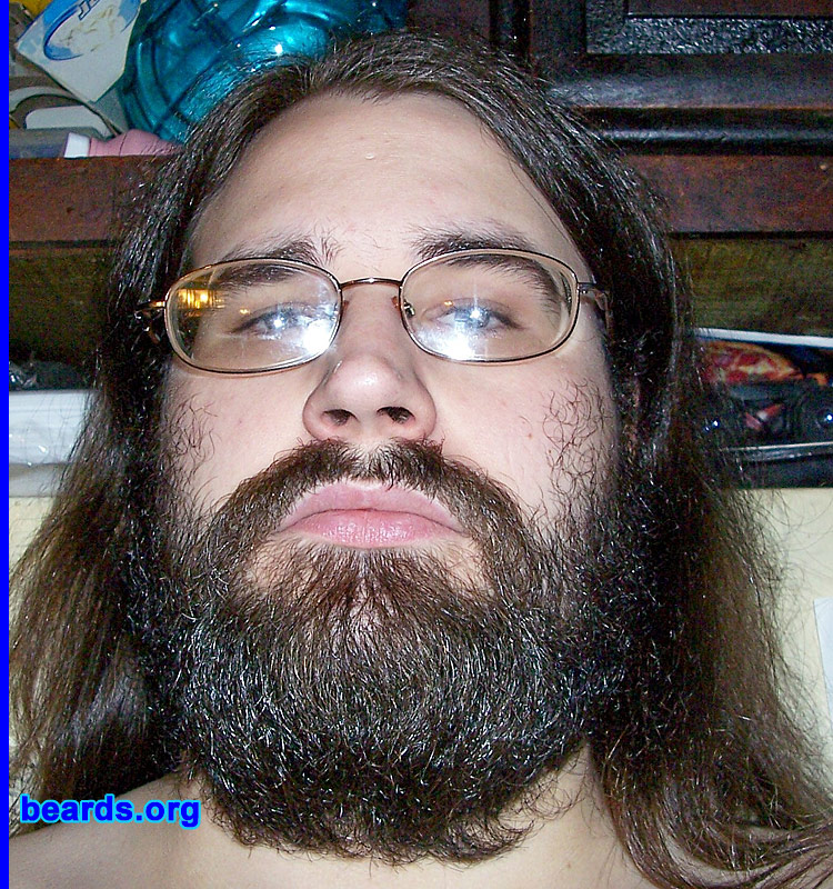 Patrick B.
Bearded since: 2008.  I am a dedicated, permanent beard grower.

Comments:
I grew my beard because beards are awesome.  I have been growing it since June 1, 2008. I grew my first beard at twenty-one, but it didn't look like much six years ago.  But now I've got more facial hair. I hate shaving. I love my beard.

How do I feel about my beard?  I feel great and I hope to keep my beard for the rest of my life.
Keywords: full_beard