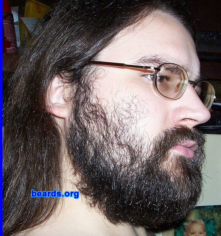 Patrick B.
Bearded since: 2008.  I am a dedicated, permanent beard grower.

Comments:
I grew my beard because beards are awesome.  I have been growing it since June 1, 2008. I grew my first beard at twenty-one, but it didn't look like much six years ago.  But now I've got more facial hair. I hate shaving. I love my beard.

How do I feel about my beard?  I feel great and I hope to keep my beard for the rest of my life.
Keywords: full_beard