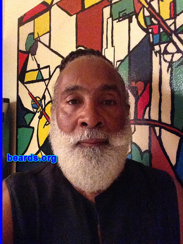 Reginald D.
Bearded since: March 2013. I am a dedicated, permanent beard grower.

Comments:
Why did I grow my beard? It's time to come alive with my glory.

How do I feel about my beard? I love it immensely. I will be now a permanent beard grower.  Look out, Santa Claus. :)
Keywords: full_beard