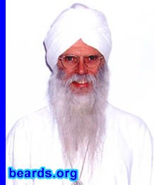 Sat Dharm Khalsa
Bearded since: the 1970s.  I am a dedicated, permanent beard grower.

Comments:
I grew my beard because Sikhs don't shave.

I cherish it.
Keywords: full_beard
