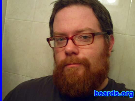 Tommy J.
Bearded since: 2009. I am a dedicated, permanent beard grower.

Comments:
I'd worn a goatee since I was about twenty years old, mostly because I always thought I had a weak chin. At the age of twenty-eight, I decided to grow a full beard. Initially it was an experiment.  But over time I grew to love it. Now, I can't imagine myself without it.

How do I feel about my beard? It's a part of my face, as important as my nose or eyes.
Keywords: full_beard