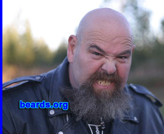 Ted B.
Bearded since: 1972. I am a dedicated, permanent beard grower.

Comments:
Why did I grow my beard?  'Cause I'm ugly!

How do I feel about my beard?  It's my best friend.
Keywords: goatee_mustache