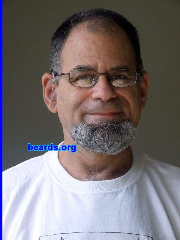 William C.
Bearded since: 1964.  I am an occasional or seasonal beard grower.

Comments:
I grew my first beard in 1964 and have grown many over the years. I grew my first goatee in 2005 and my current goatee just this past year.

How do I feel about my beard? I feel good about my beard. I like the width and I'm hoping it will get a bit longer. My beards tend to get bushy rather than long, so I may need to trim it eventually.
Keywords: goatee_only