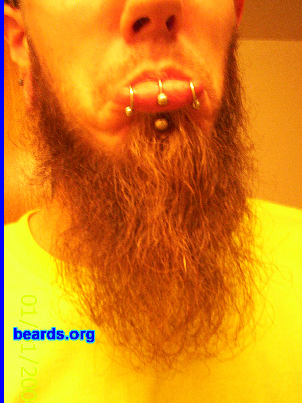 Ayrton
Bearded since: 2002.  I am a dedicated, permanent beard grower.

Comments: 
I grew my beard because beards are better than you.

How do I feel about my beard?  Powerful.
Keywords: chin_curtain