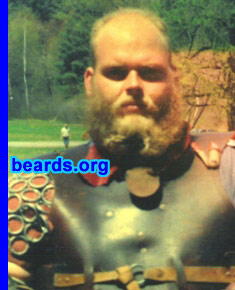 Bear Johnson
Bearded since: 1986.  I am a dedicated, permanent beard grower.

Comments:
From 1982 to 1986, I was ordered to shave in the Navy -- plain and simple -- I grew it to be defiant of "da Man"... I swore to myself that I would NEVER EVER AGAIN shave because someone told me to. And later -- I discovered that the chicks dig it!

How do I feel about my beard?  At first it was my badge of manhood. Then as I experimented with different styles, it was my individuality. But as the grey has been creeping in -- I now see it as a sign of elder wisdom.
Keywords: full_beard