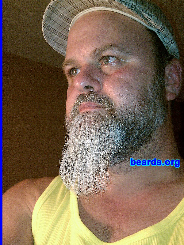 Chuck P.
Bearded since: 2000. I am a dedicated, permanent beard grower.

Comments:
I keep the sides neat and groomed. I let my goatee grow long!

How do I feel about my beard? I love it!
Keywords: full_beard