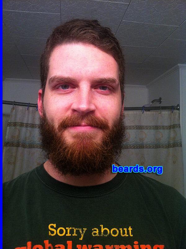 David W.
Bearded since: 2012. I am an experimental beard grower.

Comments:
Why did I grow my beard? A competition between my brothers and me. So far, I'm winning!! Ha ha.

How do I feel about my beard? I love my beard! It might be a "yeard" when it's all over!
Keywords: full_beard