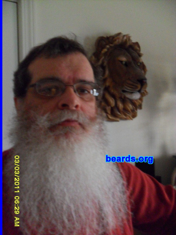 David
Bearded since: 1977. I am a dedicated, permanent beard grower.

Comments:
I grew my beard because I liked the looks.

How do I feel about my beard?  Very happy with it.
Keywords: full_beard