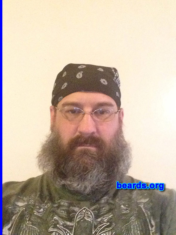 Don B.
Bearded since: 2013. I am an experimental beard grower.

Comments:
Why did I grow my beard? Wife asked me to grow my beard.

How do I feel about my beard? I really like my beard.
Keywords: full_beard