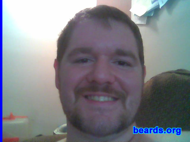 Jory Moore
Bearded since: 2001.  I am a dedicated, permanent beard grower.

Comments:
I grew my beard, well, for a number of reasons:  it keeps me warm in the cold weather, I think I look better with it, and my wife and kids love it!

How do I feel about my beard?  I always think it could be thicker.  But for the most part, I'm satisfied with it.
Keywords: mutton_chops