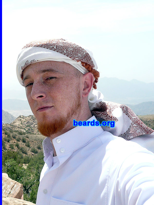 John W.
Bearded since: 1999.  I am a dedicated, permanent beard grower.

Comments:
I grew my beard for religious reasons.

How do I feel about my beard? It is okay. I'd like it to be more full, but I can only have the gifts Allah has reserved for me.
Keywords: chin_curtain