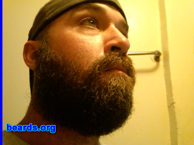 Jason H.
Bearded since: 1993. I am a dedicated, permanent beard grower.

Comments:
Why did I grow my beard? Why not? Man up!

How do I feel about my beard? I think it's fairly strong. I've never grown it long at all until recently. Going for the yeard-plus. I'm at five months in these photos That's the longest I've made it so far. [i]All about beards[/i] is an inspiration for me to go all out!!!
Keywords: full_beard