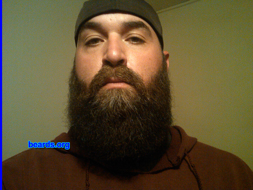 Jason H.
Bearded since: 1993. I am a dedicated, permanent beard grower.

Comments:
Why did I grow my beard? All real men should.

How do I feel about my beard? It's getting there...slowly.
Keywords: full_beard