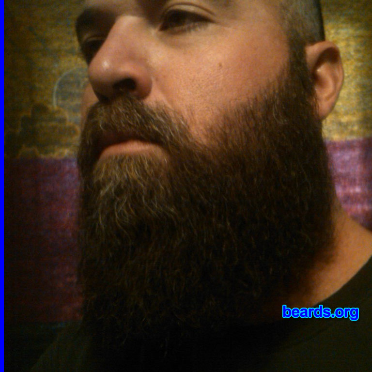 Jason H.
Bearded since: 1993. I am a dedicated, permanent beard grower.

Comments:
Why did I grow my beard? All real men should.

How do I feel about my beard? It's getting there...slowly.
Keywords: full_beard