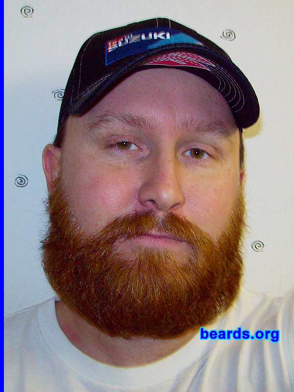 Nathan M.
Bearded since: 1996.  I am an occasional or seasonal beard grower.

Comments:
I have always had a beard in one form or another but the big style is from my winter look. I have tried different shapes and styles to try to find my favorite and it seems like I always fall back on the conventional style. 

How do I feel about my beard?  I like it a lot and it adds a lot of heat.  And with me working outside, that is very helpful.
Keywords: full_beard