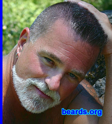 Roger Spencer
Bearded since: 1972.  I am a dedicated, permanent beard grower.

Comments:
I grew up in the '70s and all my friends wanted beards. I was lucky enough to be able to grow a full beard.

My beard has gone through many changes during the years and I have enjoyed all of them. My most recent is a Van Dyke. I have had this since my beard turned white. I have had the most compliments on this beard of any. I will have this style for a long time.
Keywords: goatee_mustache