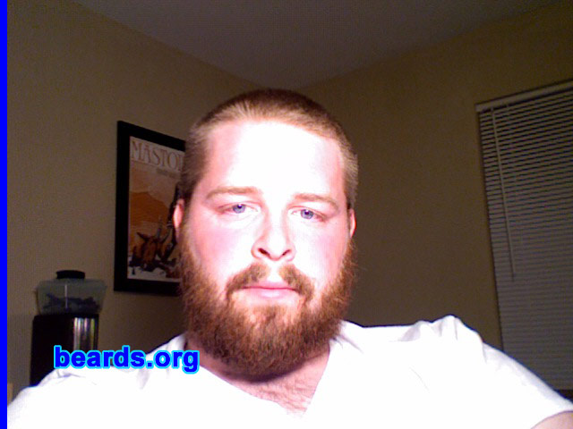 Ryan
Bearded since: 2006.  I am a dedicated, permanent beard grower.

Comments:
My dad has always had a beard and I always thought it was really awesome. So when I became of age to start growing mine out, I did it.

How do I feel about my beard?  I feel that for my age it's pretty good. I have not seen many better in my age group, but it still needs work.  It's not as full as I would like it to be, but it's getting there.
Keywords: full_beard