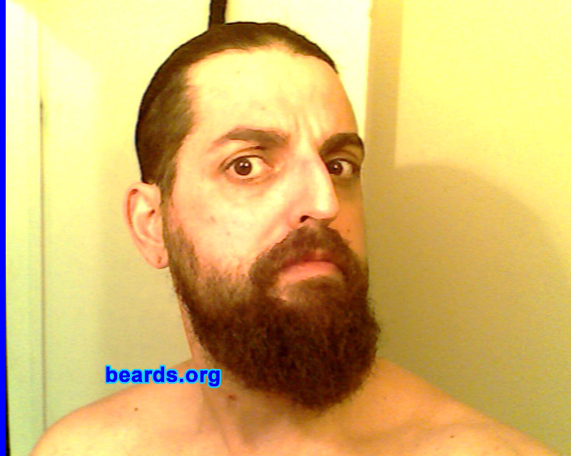 Brad T.
I have been bearded, off and on, since age fifteen.  I am now a dedicated, permanent beard grower.

Comments:
I grew my beard because beards are awesome! Do you really need another reason?

How do I feel about my beard?  Love it.  I haven't been completely clean shaven in over five years.
Keywords: full_beard