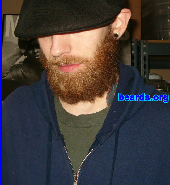 Eric Tolles
Bearded since: 2006.  I am a dedicated, permanent beard grower.

Comments:
I grew my beard to increase my own visible pontification technique.

It's my security blanket.
Keywords: full_beard