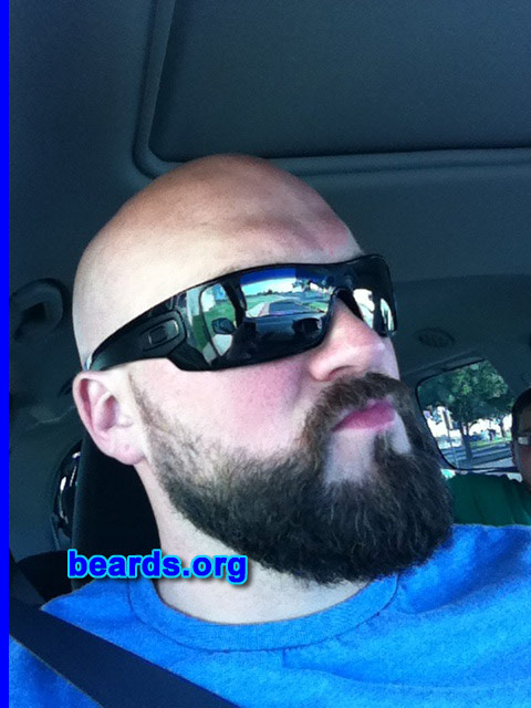 Heath M.
Bearded since: 2012. I am a dedicated, permanent beard grower.

Comments:
Why did I grow my beard? The wife says I'm ugly without it. :(

How do I feel about my beard? It gives me power!
Keywords: full_beard