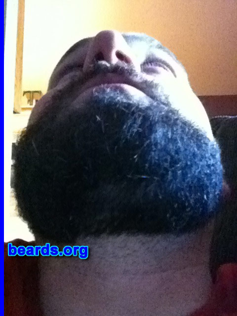 Heath M.
Bearded since: 2012. I am a dedicated, permanent beard grower.

Comments:
Why did I grow my beard? The wife says I'm ugly without it. :(

How do I feel about my beard? It gives me power!
Keywords: full_beard
