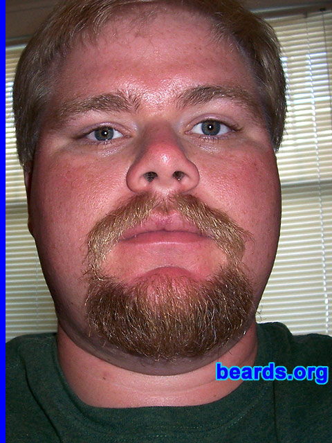 Jack Jones
Bearded since: 2000.  I am a dedicated, permanent beard grower.

Comments:
I grew my beard because I wanted to look older.  I was starting college.

I love my beard, but most of all, my wife loves it.
Keywords: goatee_mustache