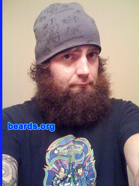 Jared P.
Bearded since: 2004.  I am a dedicated, permanent beard grower.

Comments:
I grew my beard to see how big it would get.

How do I feel about my beard? It is responsible for the paradigm shift of how facial hair styles will be viewed in the future...
Keywords: chin_curtain