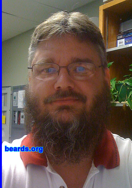Jon
Bearded since: December 2009. I am a dedicated, permanent beard grower.

Comments:
I grew my beard because I got sick of shaving.

How do I feel about my beard? I have some "bald" spots. Once the beard started growing out and got a little length, it's all good
Keywords: full_beard