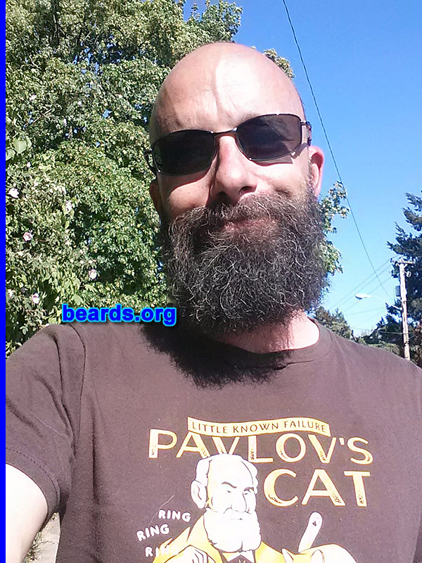 Doyle E.
Bearded since: 1990. I am a dedicated, permanent beard grower.

Comments:
Why did I grow my beard? I grew it because I admired men with beards.

How do I feel about my beard? It's full.
Keywords: full_beard