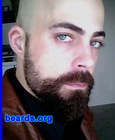 Joey
Bearded since: 2003.  I am a dedicated, permanent beard grower.

Comments:
I grew my beard because I have had a shaved head for seventeenyears and wanted to change things up.

How do I feel about my beard?  I love it, especially when it reaches the point that I want it to be at.  It can be an art form, but I think a beard that is too meticulously groomed can look contrived. I like it best when it looks natural.
Keywords: full_beard