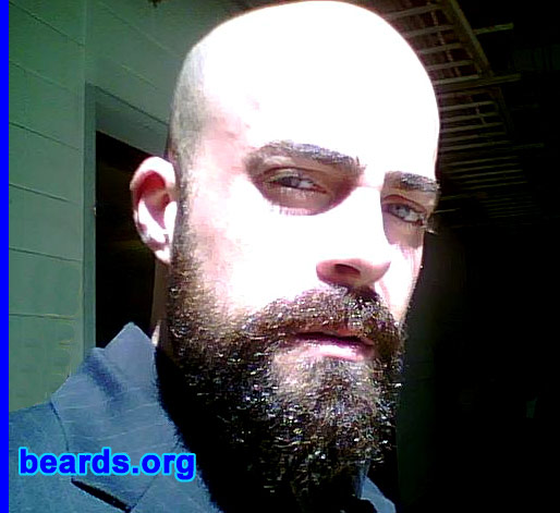 Joey
Bearded since: 2003.  I am a dedicated, permanent beard grower.

Comments:
I grew my beard because I have had a shaved head for seventeenyears and wanted to change things up.

How do I feel about my beard?  I love it, especially when it reaches the point that I want it to be at.  It can be an art form, but I think a beard that is too meticulously groomed can look contrived. I like it best when it looks natural.
Keywords: full_beard