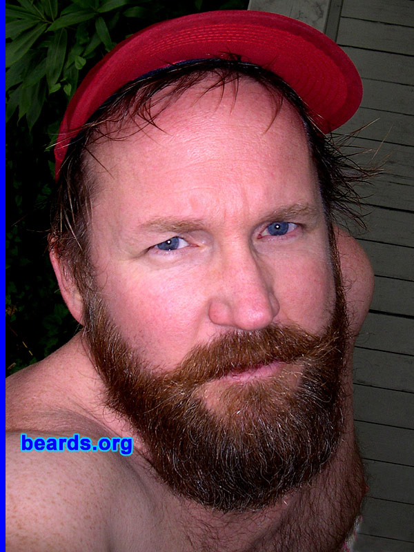 John B.
Bearded since: 2002.  I am an occasional or seasonal beard grower.

Comments:
I grew my beard because long hikes made it impractical to shave regularly.

How do I feel about my beard? Too much gray now. :-(
Keywords: full_beard