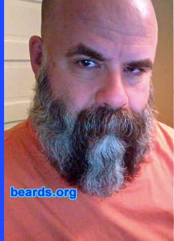 Jay P.
Bearded since: 1980.  I am a dedicated, permanent beard grower.

Comments:
I grew my beard because I like the way beards look.

How do I feel about my beard?  It gives me some hair that I can comb (since I went bald)!
I think I look a lot better with it than without it.
Keywords: full_beard