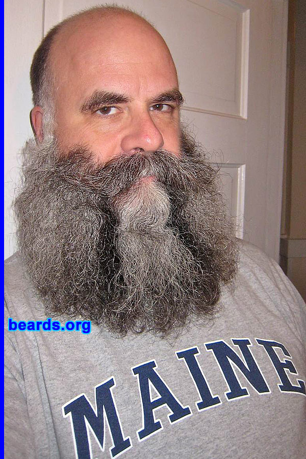 Jay P.
Bearded since: about 1979. I am a dedicated, permanent beard grower.

Comments:
I grew my beard because I look better with it. Also, I'm bald, and it's nice to have some hair to comb and brush!

How do I feel about my beard? I feel great about my beard. I get a lot of compliments on it.
Keywords: full_beard