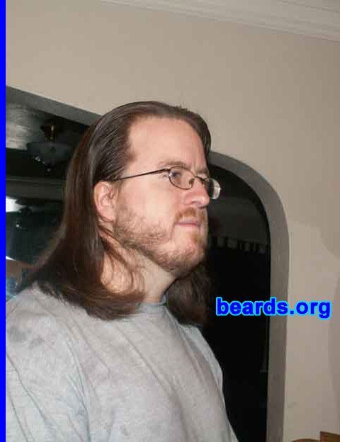 Kevin
Bearded since: 2000.  I am a dedicated, permanent beard grower.

Comments:
I've always been interested in how beards change the look of your face. I try to imagine what they look like on other people. I think it would make a lot of people look better. It does a good job of giving me a chin. 

I've only been able to grow a what I'd consider a passing beard since I was 28. It has filled in a little since then, or perhaps it's just that I have left it alone for the longest stretch of time now that I am 34. Too bad I'll never have good sideburns.

It's not very thick, but honestly, it's probably better that way. It looks good, and isn't hot in the summer, though it isn't the most insulating in the winter either. 

Its just the natural thing to do.
Keywords: full_beard