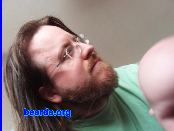 Kevin
Bearded since: 2000.  I am a dedicated, permanent beard grower.

Comments:
I grew my beard because it is just the natural thing to do. 

How do I feel about my beard?  Very good.  I trim about once every two months.
Keywords: full_beard