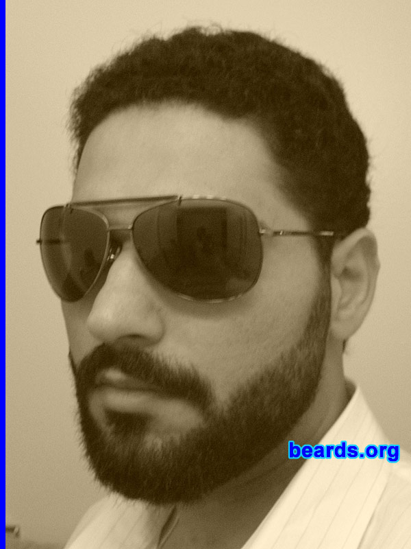 Mazad
Bearded since: 2007.  I am a dedicated, permanent beard grower.

Comments:
I grew my beard to look like my father!  I also grew my beard to show dedication towards something.   With a beard, I look better; brings out my ancient Persian origin!

How do I feel about my beard? Feel great. Will keep it for life. Seems like the only thing that I "control" in life!
Keywords: full_beard