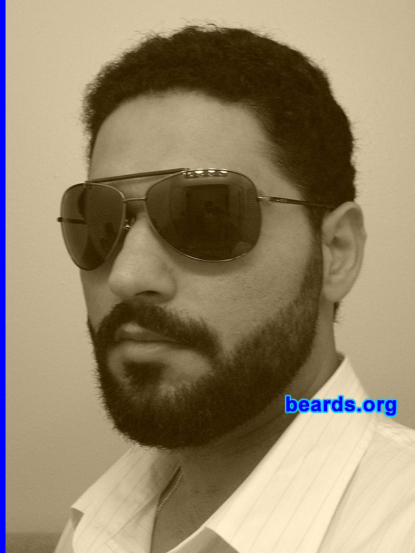 Mazad
Bearded since: 2007.  I am a dedicated, permanent beard grower.

Comments:
I grew my beard to look like my father!  I also grew my beard to show dedication towards something.   With a beard, I look better; brings out my ancient Persian origin!

How do I feel about my beard? Feel great. Will keep it for life. Seems like the only thing that I "control" in life!
Keywords: full_beard